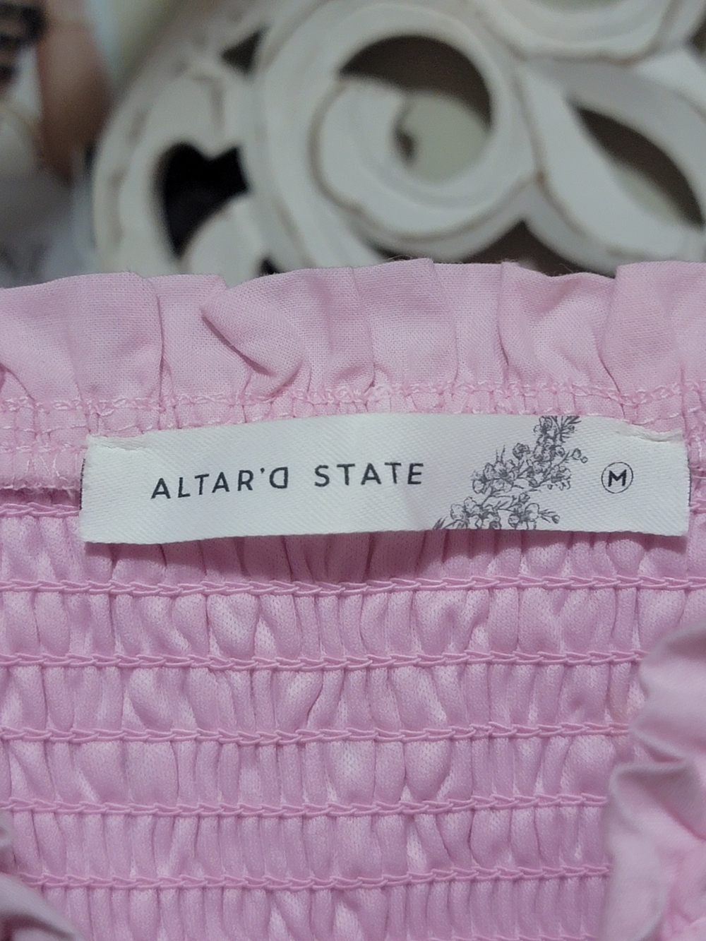 Altar'd State Pink Mariana Mini Dress Medium NWT - Picture 6 of 7